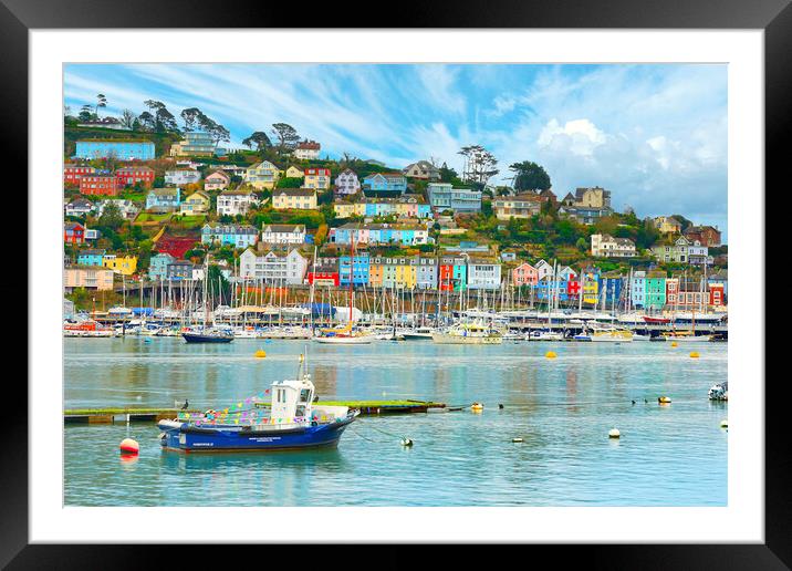 Kingswear Dartmouth Framed Mounted Print by Alison Chambers