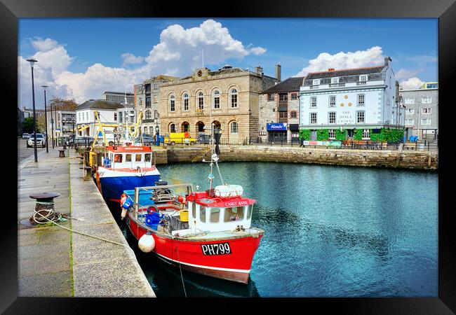 The Barbican and Sutton Harbour Plymouth Framed Print by Alison Chambers