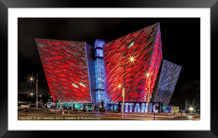 Titanic Quarter building, Belfast,Northern Ireland Framed Mounted Print by jim Hamilton