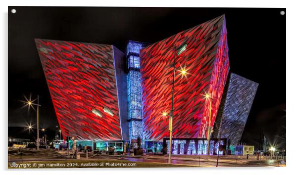 Titanic Quarter building, Belfast,Northern Ireland Acrylic by jim Hamilton