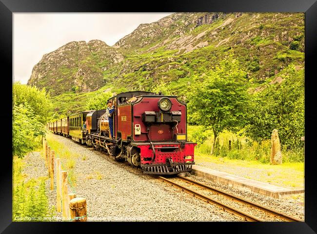 Welsh Highland Railway Garratt locomotive Wales Framed Print by jim Hamilton