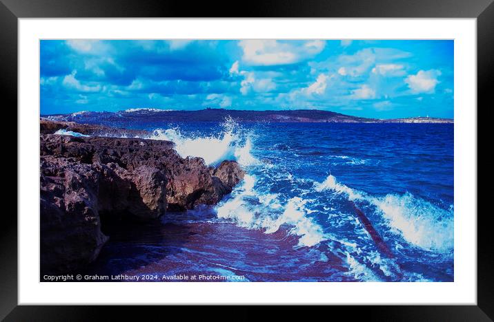 St. Paul's Bay, Malta Framed Mounted Print by Graham Lathbury