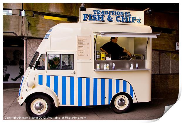 Fish and Chips Print by mark blower