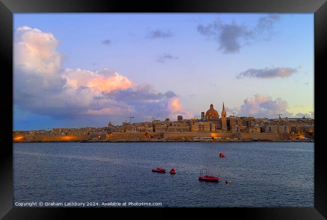 Valletta, Malta Framed Print by Graham Lathbury