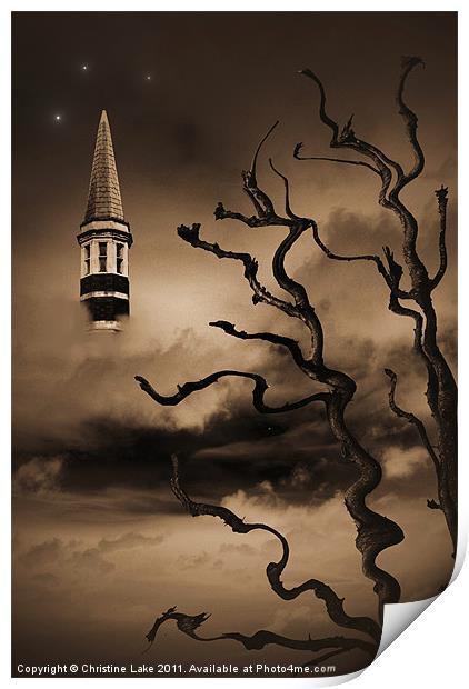 Dream Tower Print by Christine Lake