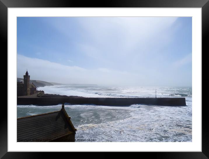 Porthleven Cornwall  Framed Mounted Print by Beryl Curran