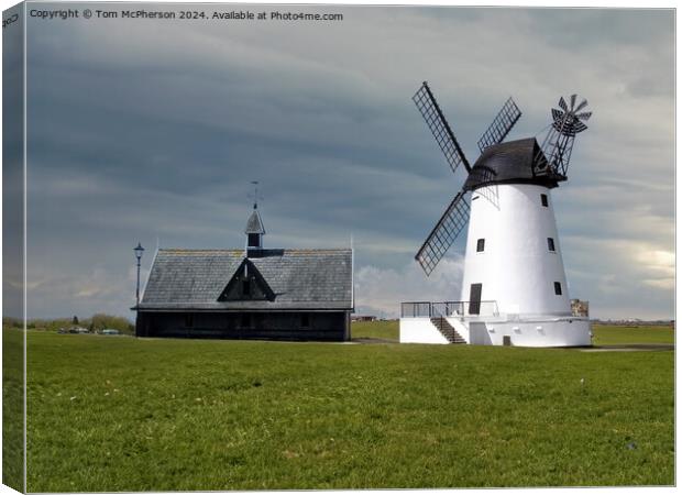 Lytham Windmill  Canvas Print by Tom McPherson