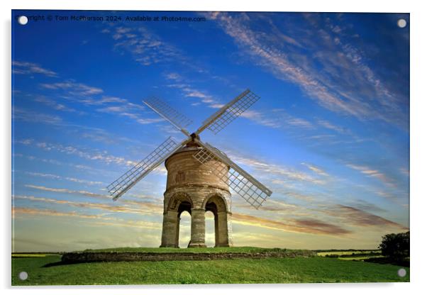 Chesterton Windmill in Warwickshire Acrylic by Tom McPherson