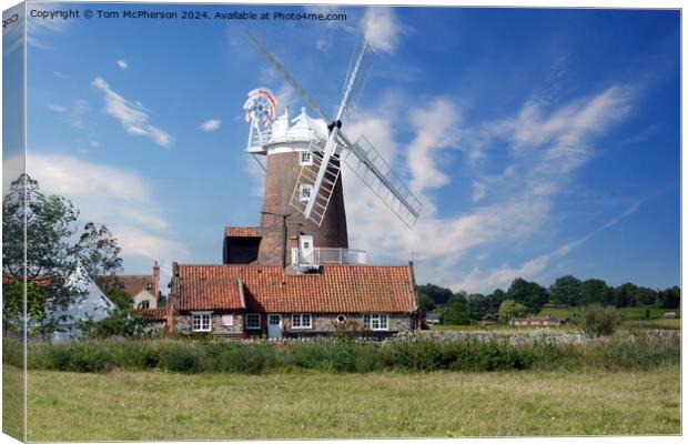 Cley Windmill Canvas Print by Tom McPherson