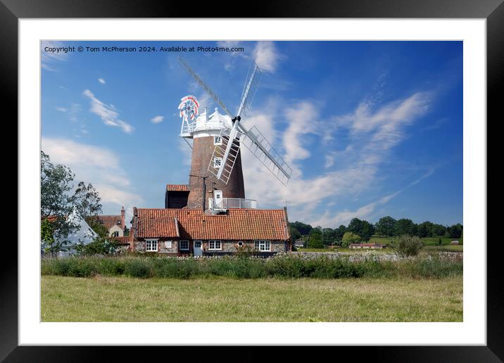 Cley Windmill Framed Mounted Print by Tom McPherson