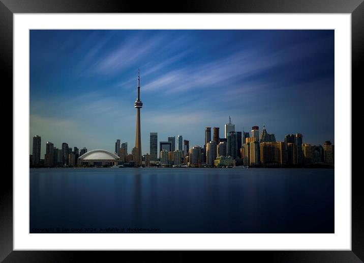 Toronto Cityscape Long Exposure Framed Mounted Print by Ian Good
