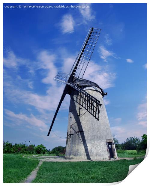 Bidston Windmill Print by Tom McPherson