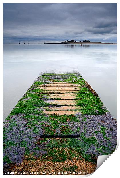 The Jetty To Piel Island Print by Jason Connolly