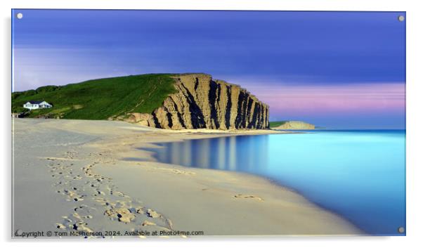 West Bay, Dorset Acrylic by Tom McPherson