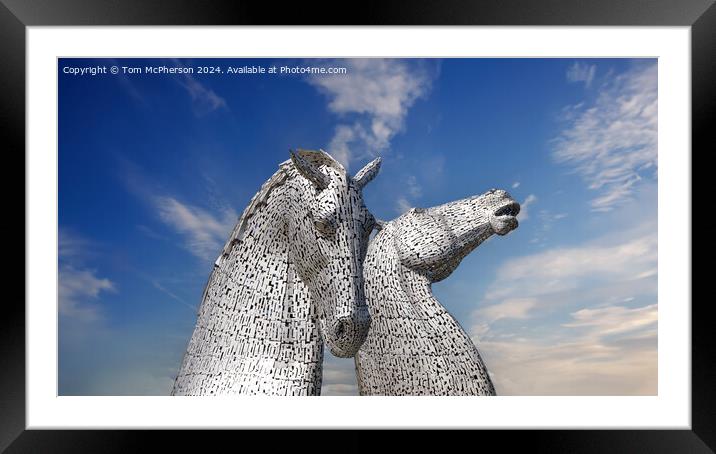 The Kelpies Framed Mounted Print by Tom McPherson