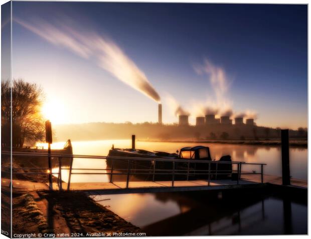 Radcliffe on Soar Power Station Nottingham. Canvas Print by Craig Yates