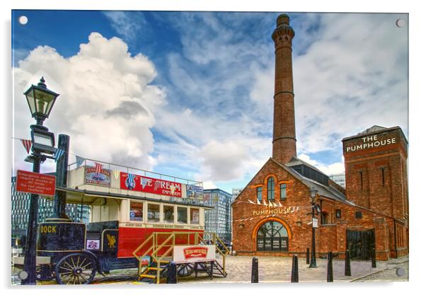 Liverpool Pumphouse Acrylic by Alison Chambers