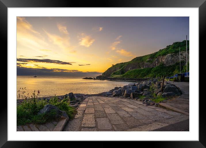 Peaceful Sunrise at Botany Bay Framed Mounted Print by DAVID FRANCIS