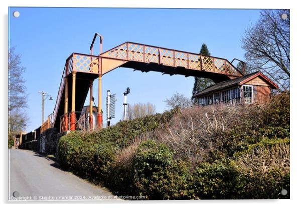 Iron Foot Bridge Acrylic by Stephen Hamer