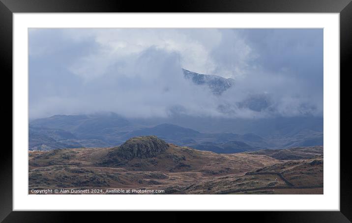 Behind the cloud Framed Mounted Print by Alan Dunnett