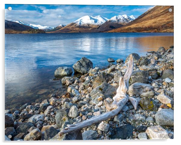 Loch Cluanie in the Scottish Highlands Acrylic by John Frid