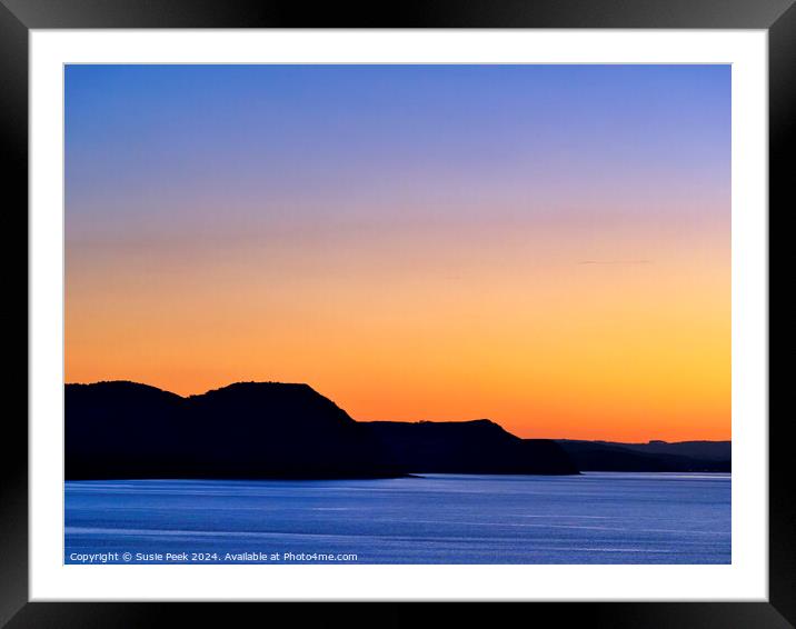 Winter Morning Moods of the Dorset Coastline in Ja Framed Mounted Print by Susie Peek