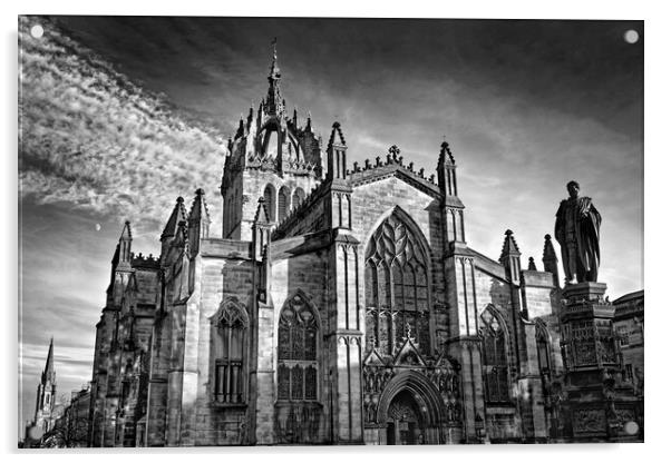 Edinburgh St Giles Cathedral Acrylic by Darren Galpin