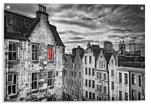 Edinburgh Victoria Street Acrylic by Darren Galpin