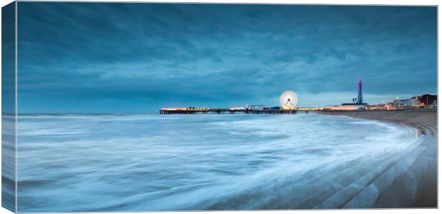 Storm Kathleen At Blackpool Canvas Print by Phil Durkin DPAGB BPE4