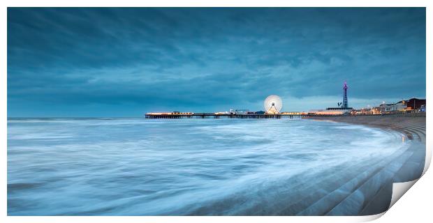 Storm Kathleen At Blackpool Print by Phil Durkin DPAGB BPE4