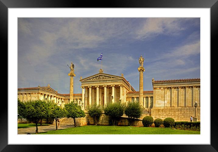 Academy of Athens Framed Mounted Print by Tom Gomez