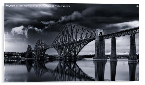 The Forth Road Bridge Acrylic by Tom McPherson