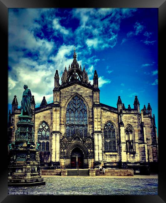 St Giles’ Cathedral  Framed Print by David Bennett