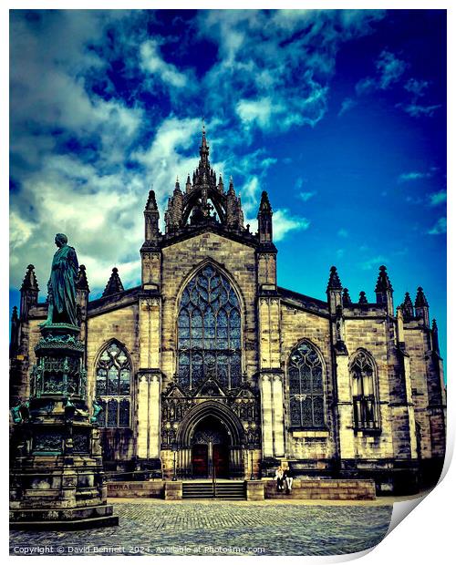 St Giles’ Cathedral  Print by David Bennett