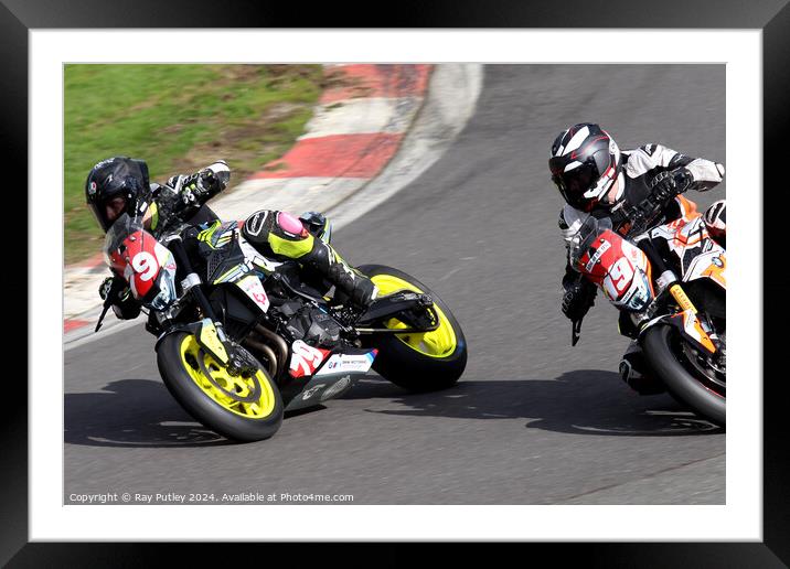 BMCRC Thunderbike Sport & BMCRC SuperTwins Framed Mounted Print by Ray Putley