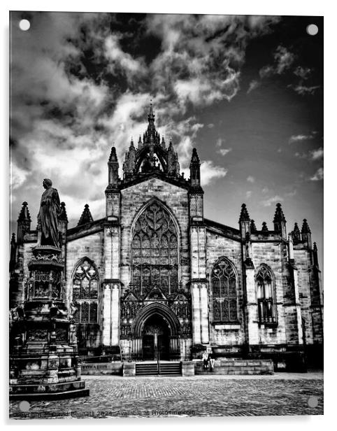 St Giles’ Cathedral Edinburgh Acrylic by David Bennett