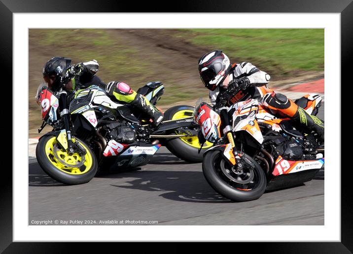 BMCRC Thunderbike Sport & BMCRC SuperTwins Framed Mounted Print by Ray Putley