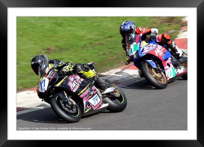 BMCRC Thunderbike Sport & BMCRC SuperTwins Framed Mounted Print by Ray Putley