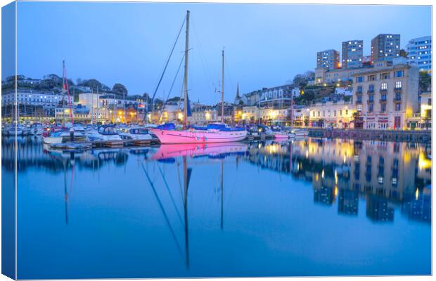 Torquay Harbour Canvas Print by Alison Chambers