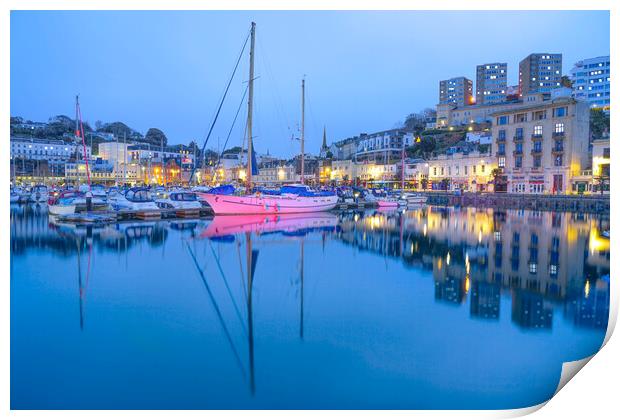 Torquay Harbour Print by Alison Chambers