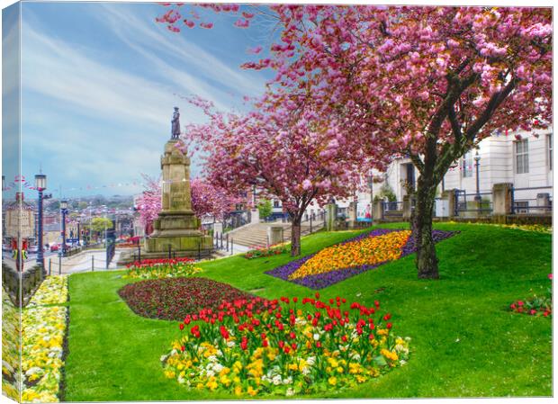 Barnsley In Bloom Canvas Print by Alison Chambers