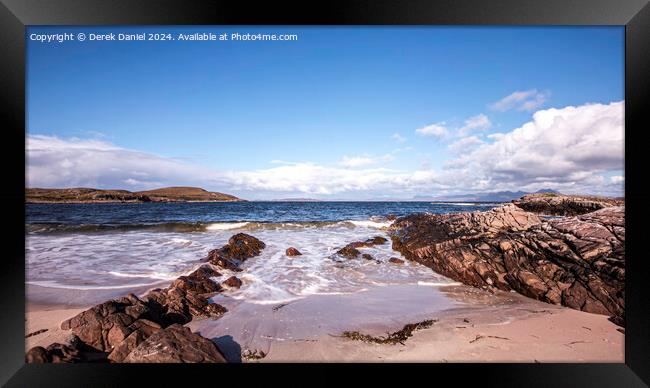 Mellon Udrigle, Laide, Scotland (panoramic) Framed Print by Derek Daniel