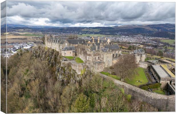 Stirling Castle Aerial View Canvas Print by Apollo Aerial Photography