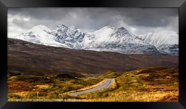 An Teallach from Destitution Road Framed Print by Chris Drabble