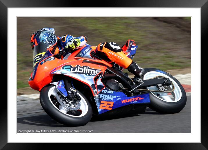 BMCRC Thunderbike Sport & BMCRC SuperTwins Framed Mounted Print by Ray Putley