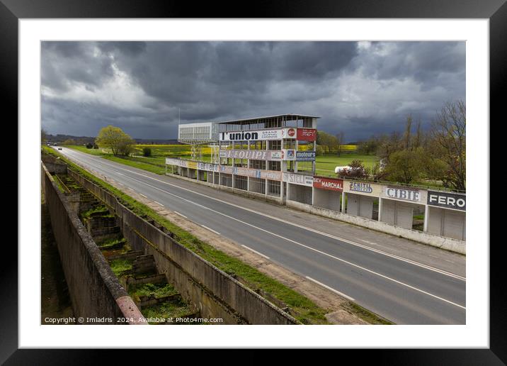 Reims-Gueux Race Circuit, France Framed Mounted Print by Imladris 