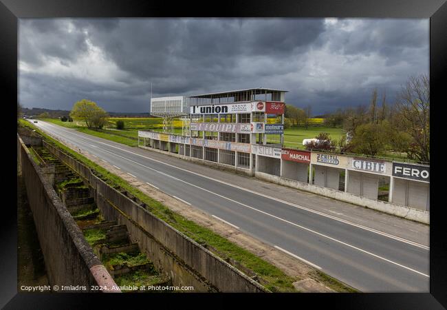 Reims-Gueux Race Circuit, France Framed Print by Imladris 