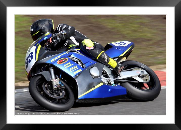 BMCRC Thunderbike Sport & BMCRC SuperTwins Framed Mounted Print by Ray Putley