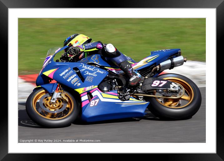 BMCRC Thunderbike Sport & BMCRC SuperTwins Framed Mounted Print by Ray Putley
