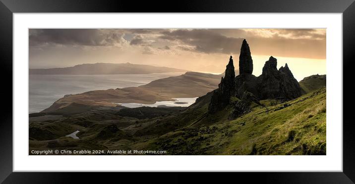 The Old Man of Storr Framed Mounted Print by Chris Drabble